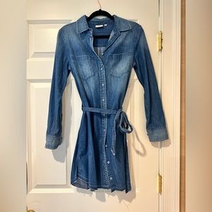 AG Denim Tie Waist Dress